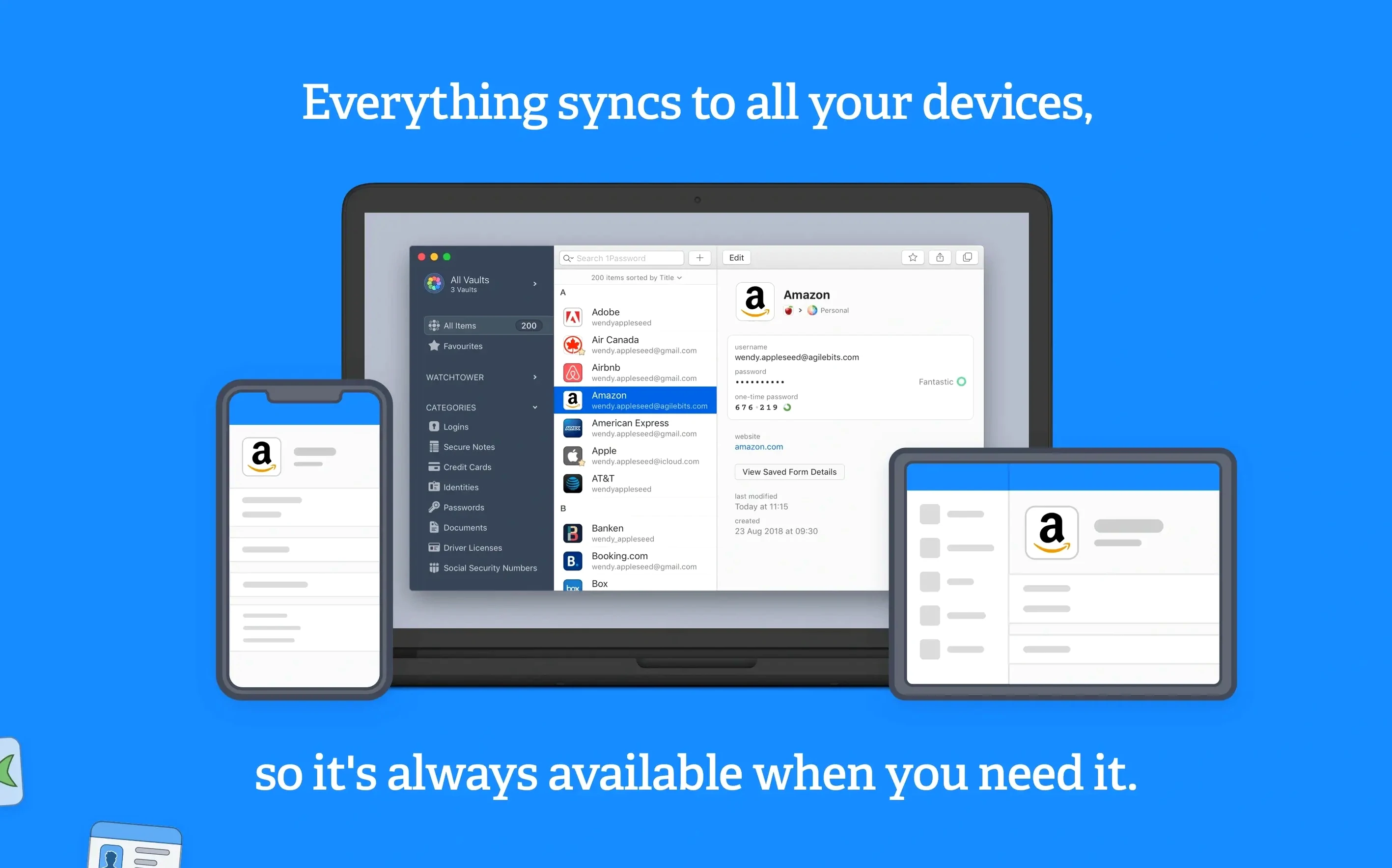 1Password detail view 4