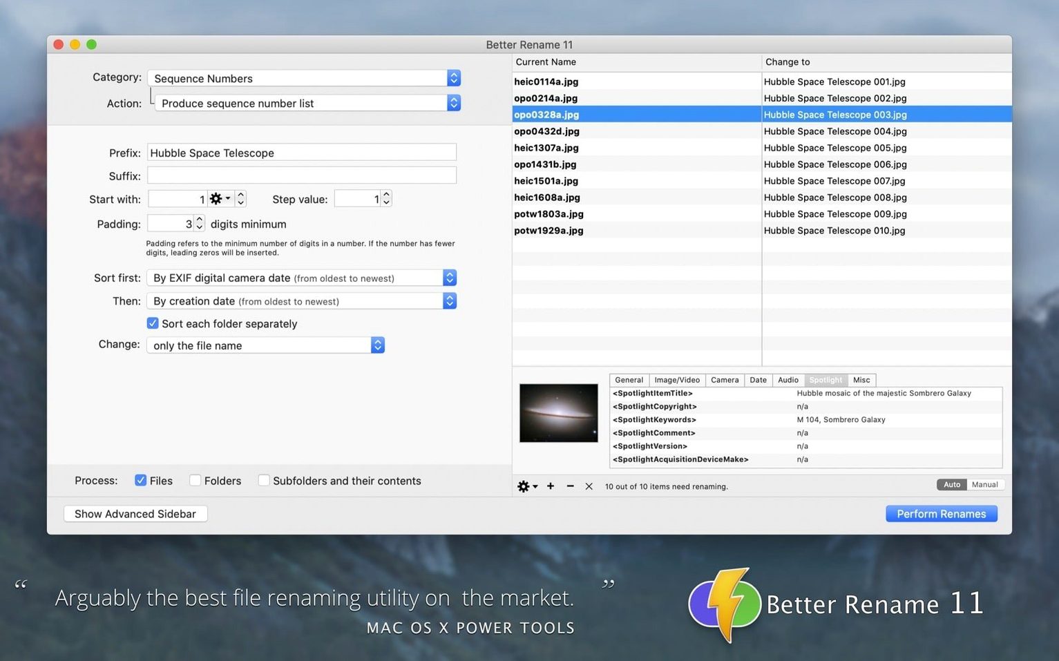 A Better Finder Rename mode 2