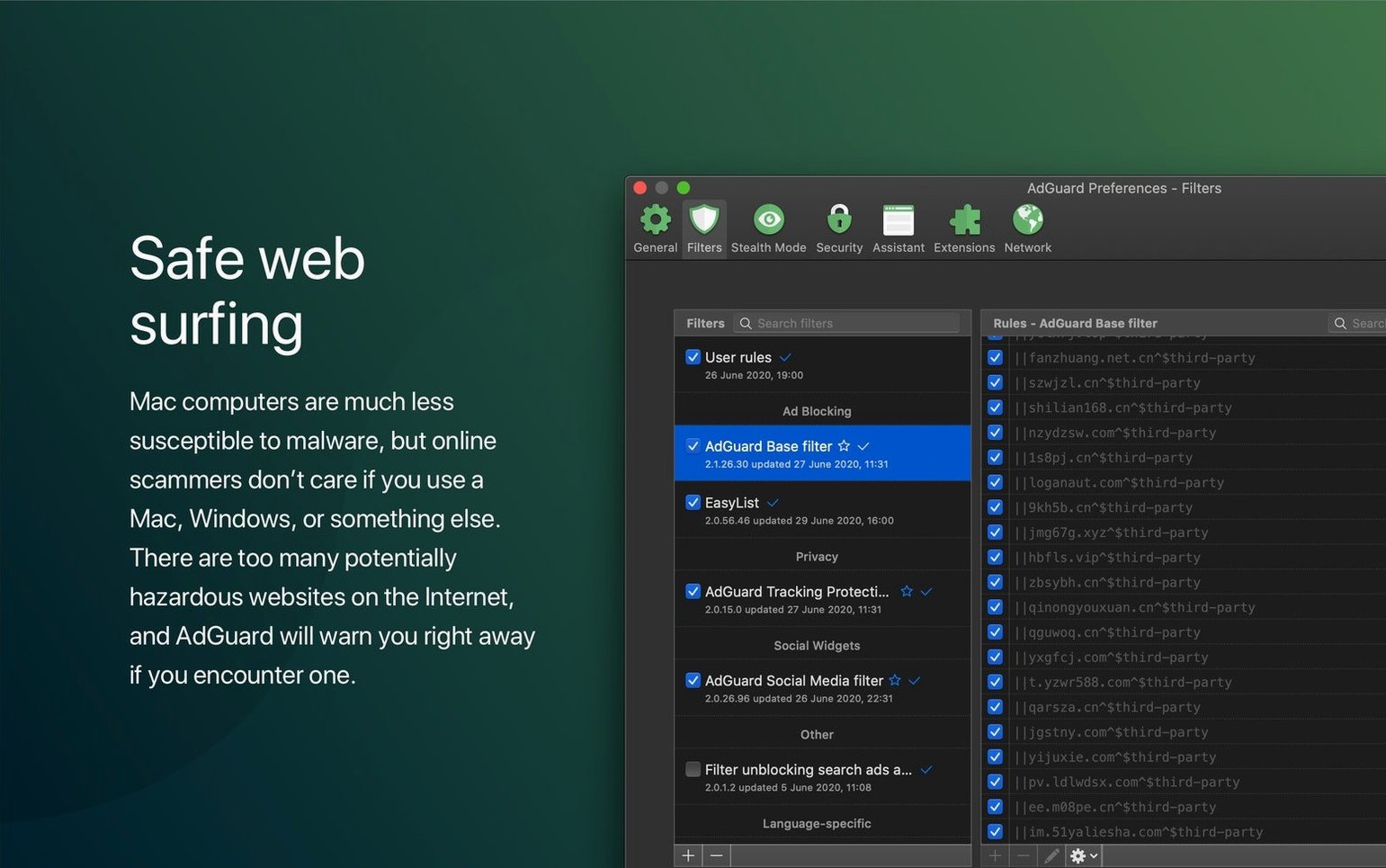 Adguard detail view 2
