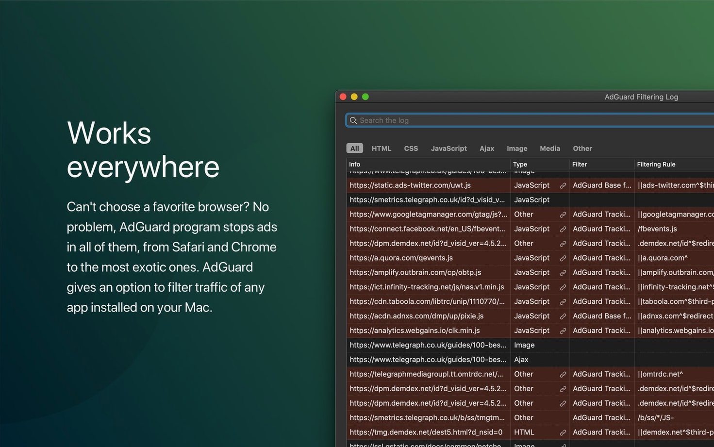 Adguard detail view 3