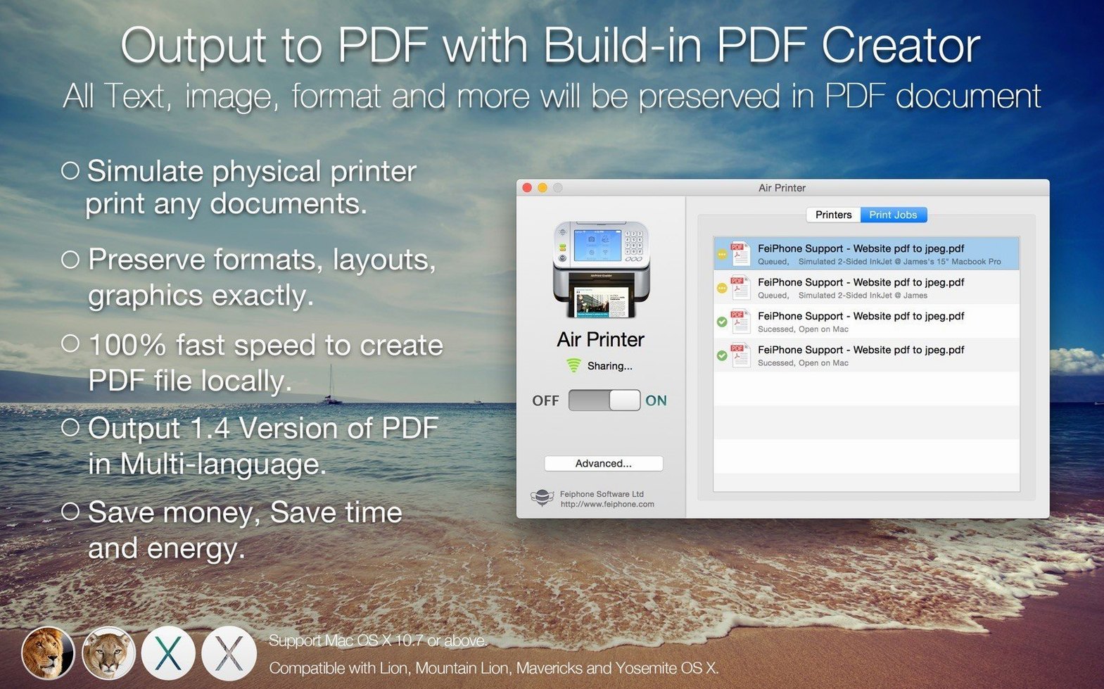 air printer - printer server torrent mac — window overview
