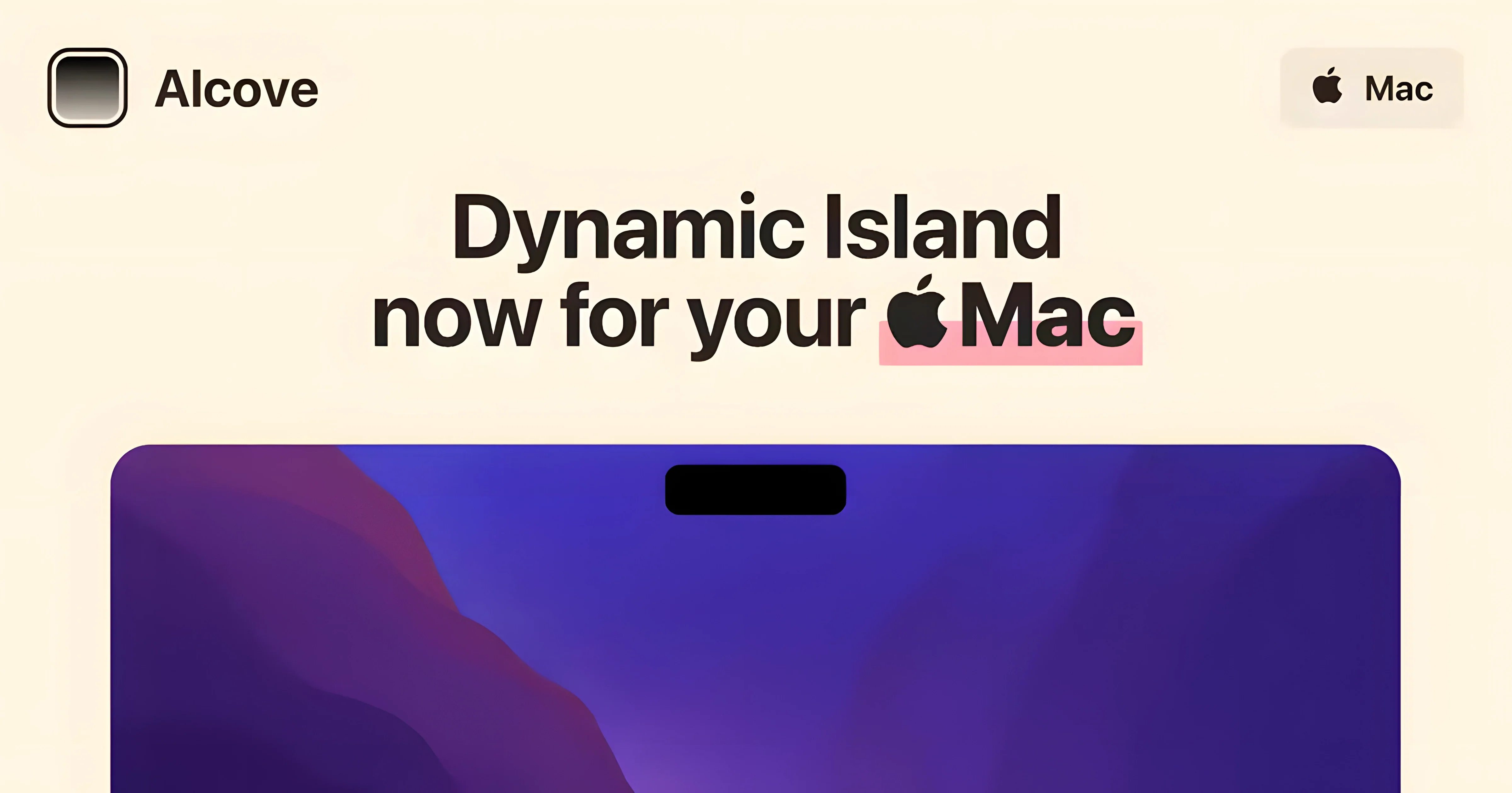 alcove download start screen