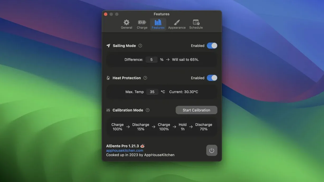 aldente torrent — window overview
