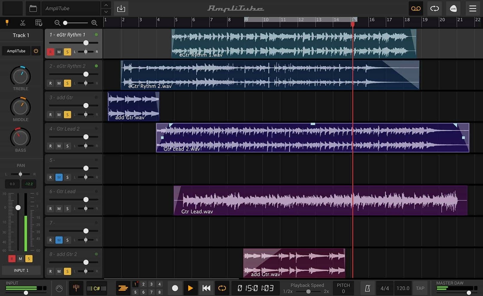 AmpliTube detail view 2