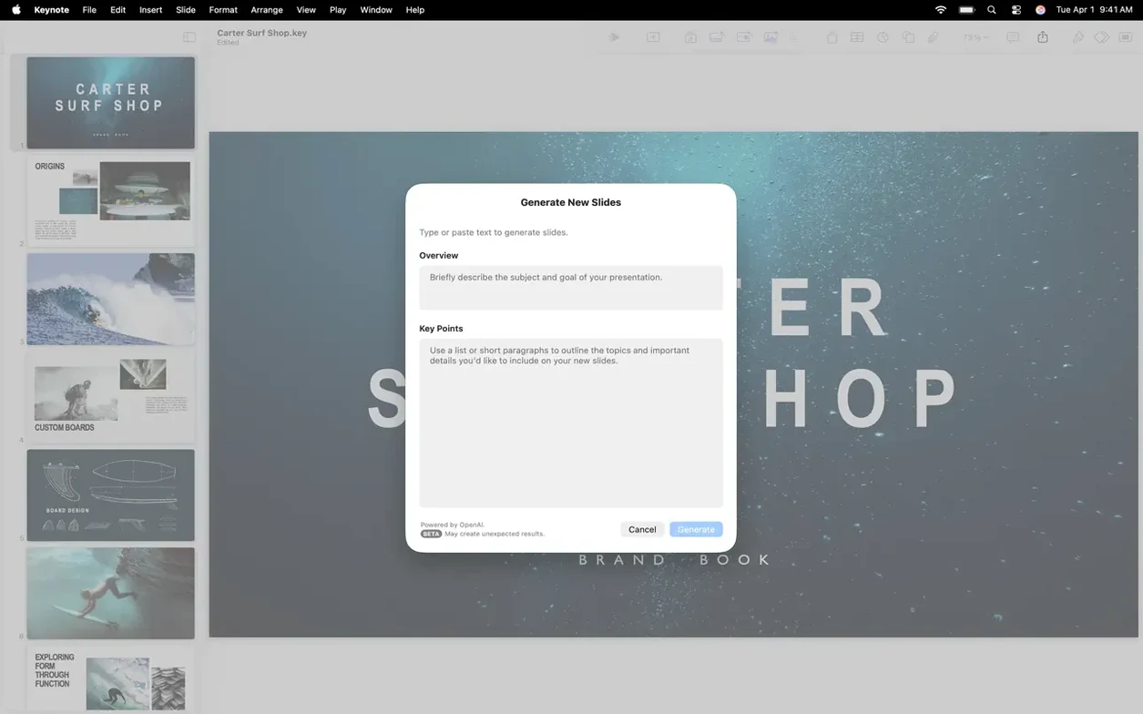 Apple Keynote mode 3
