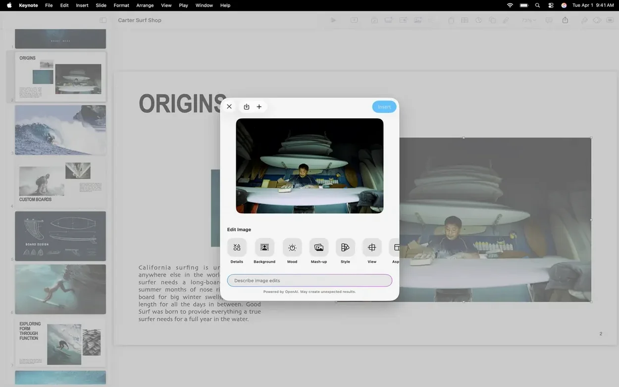 Apple Keynote detail view 5