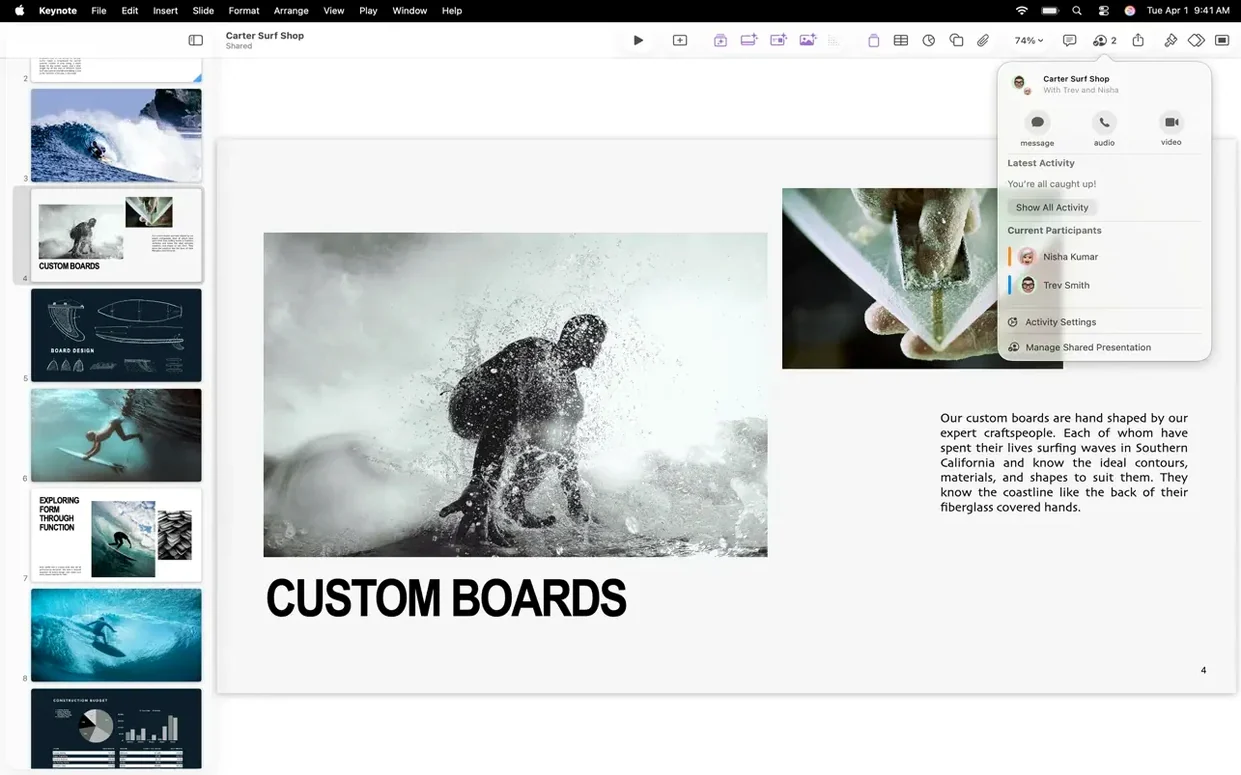 Apple Keynote detail view 6