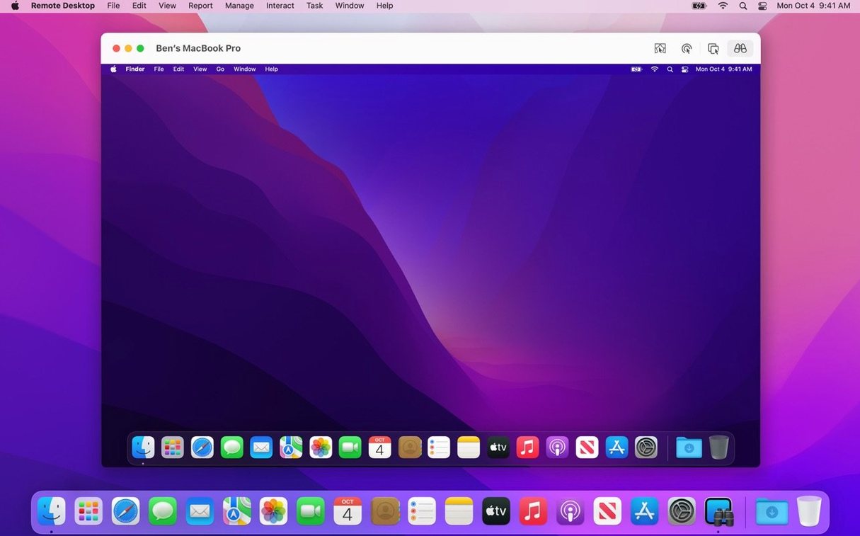 Apple Remote Desktop mode 2