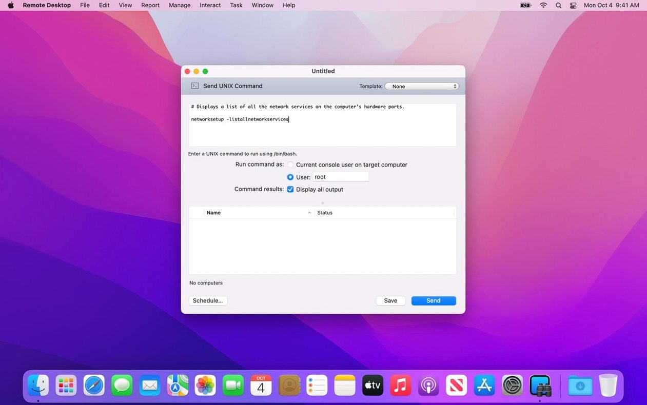Apple Remote Desktop mode 3