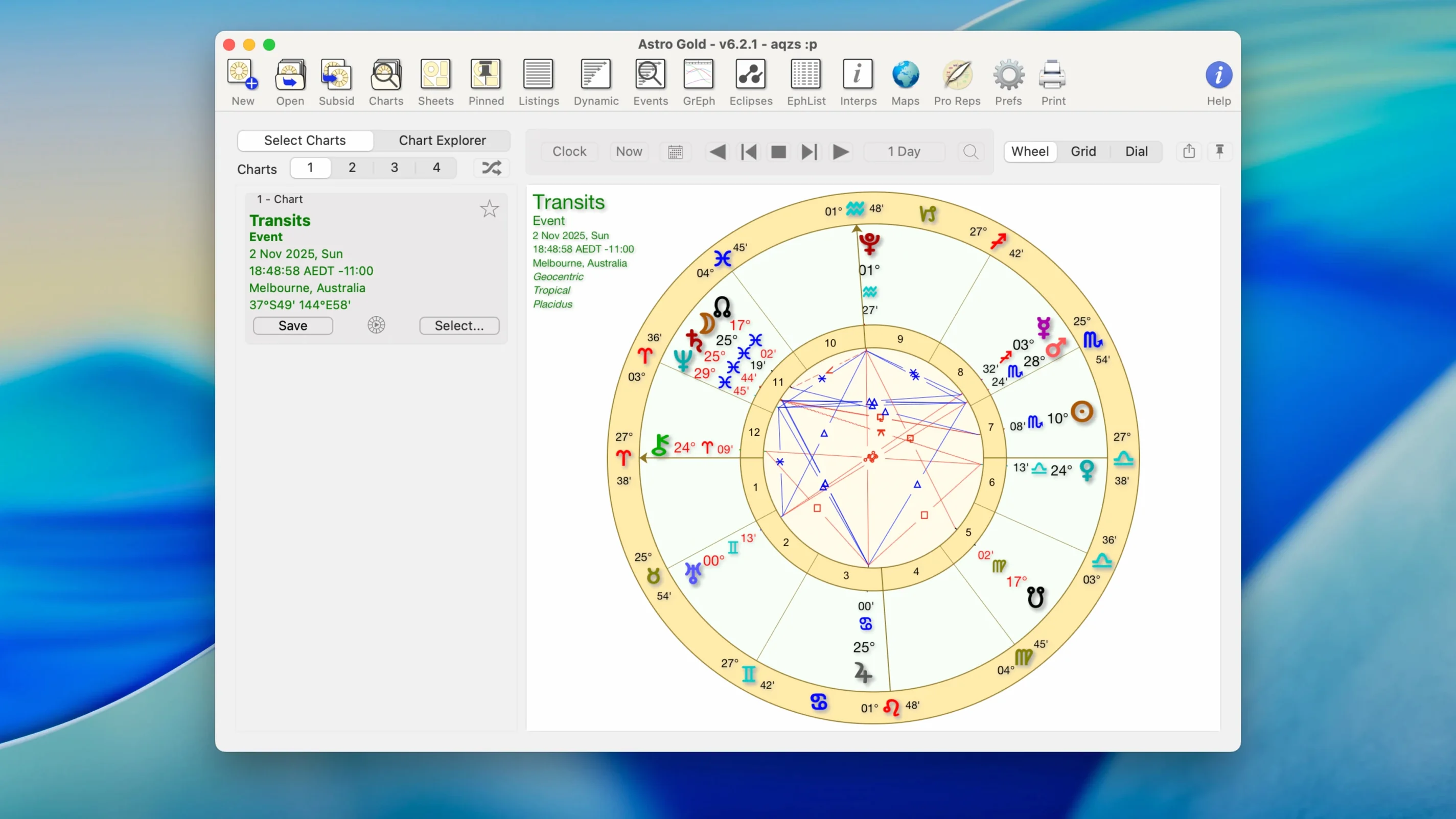 astrogold mac — window overview