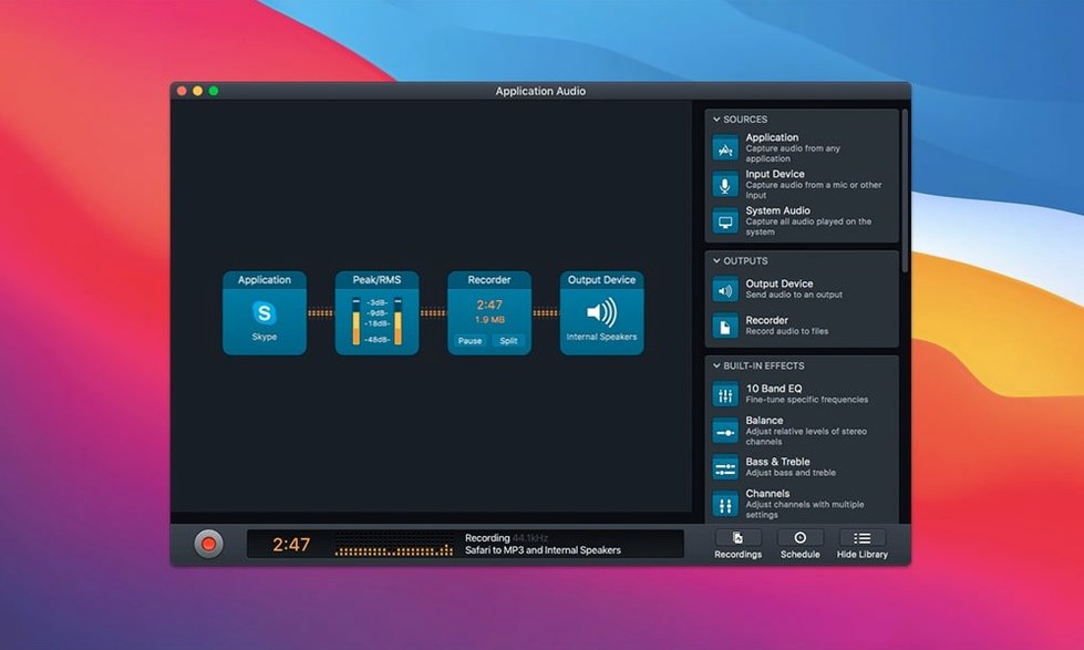 Audio Hijack detail view 2