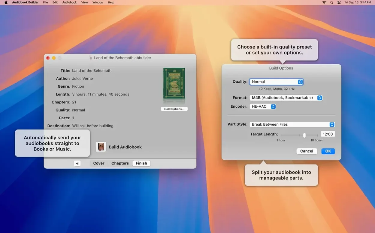 Audiobook Builder mode 2
