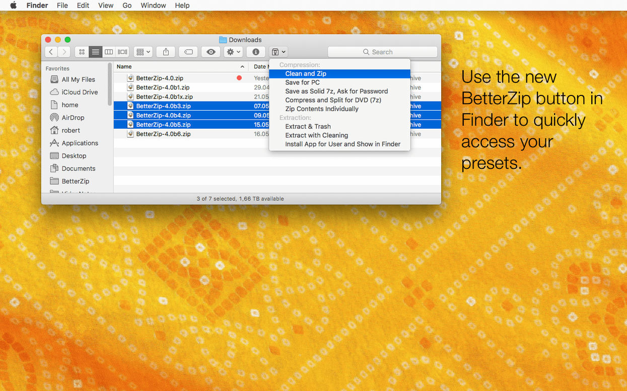 BetterZip mode 3