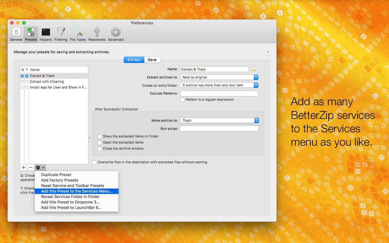 BetterZip mode 4