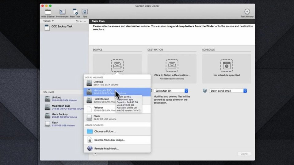 Carbon Copy Cloner mode 2