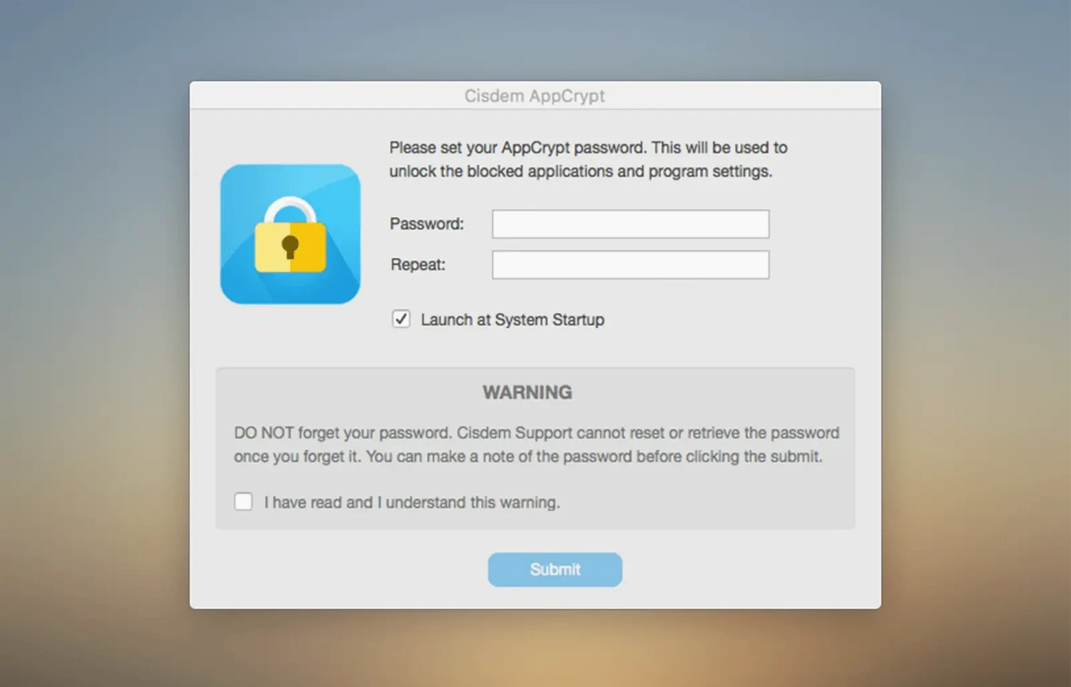 Cisdem AppCrypt detail view 2