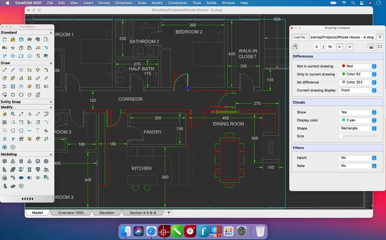 CorelCAD mode 3