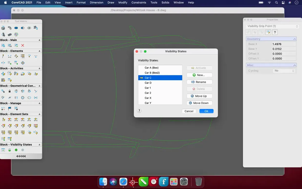 CorelCAD mode 4