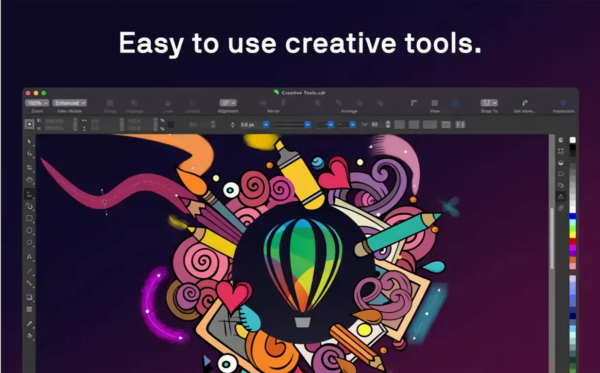 coreldraw graphics suite — window overview