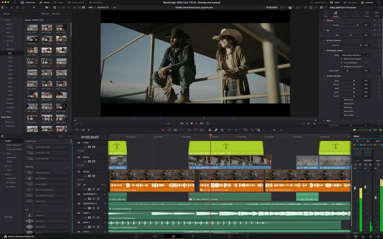 DaVinci Resolve Studio mode 2