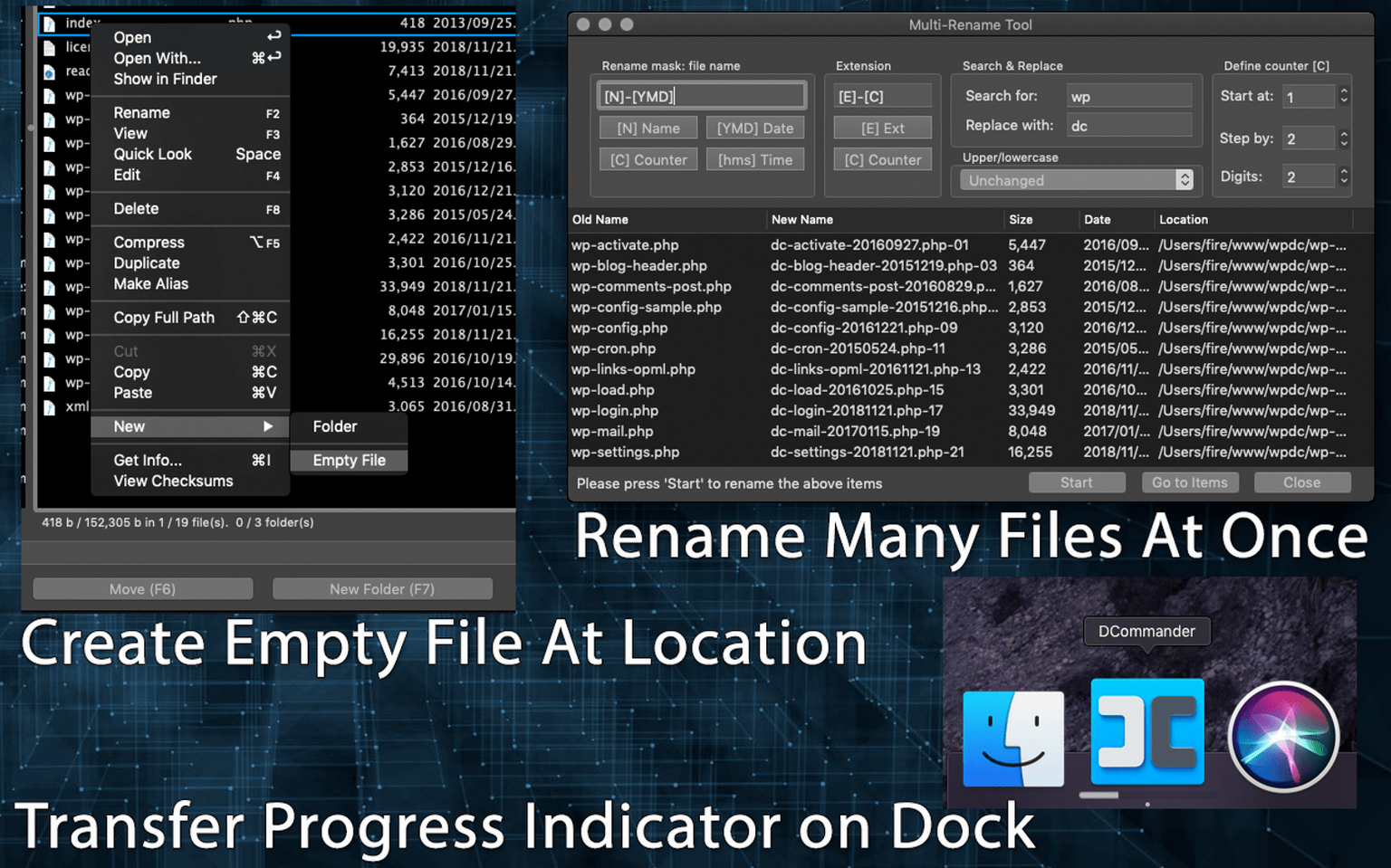 DCommander detail view 2