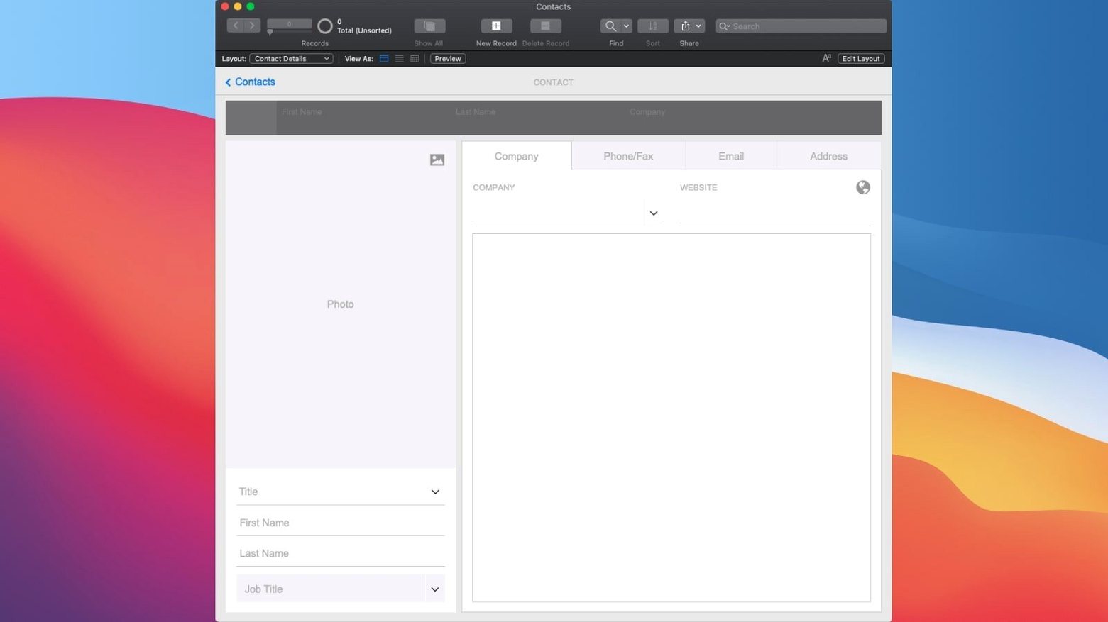 FileMaker Pro mode 4