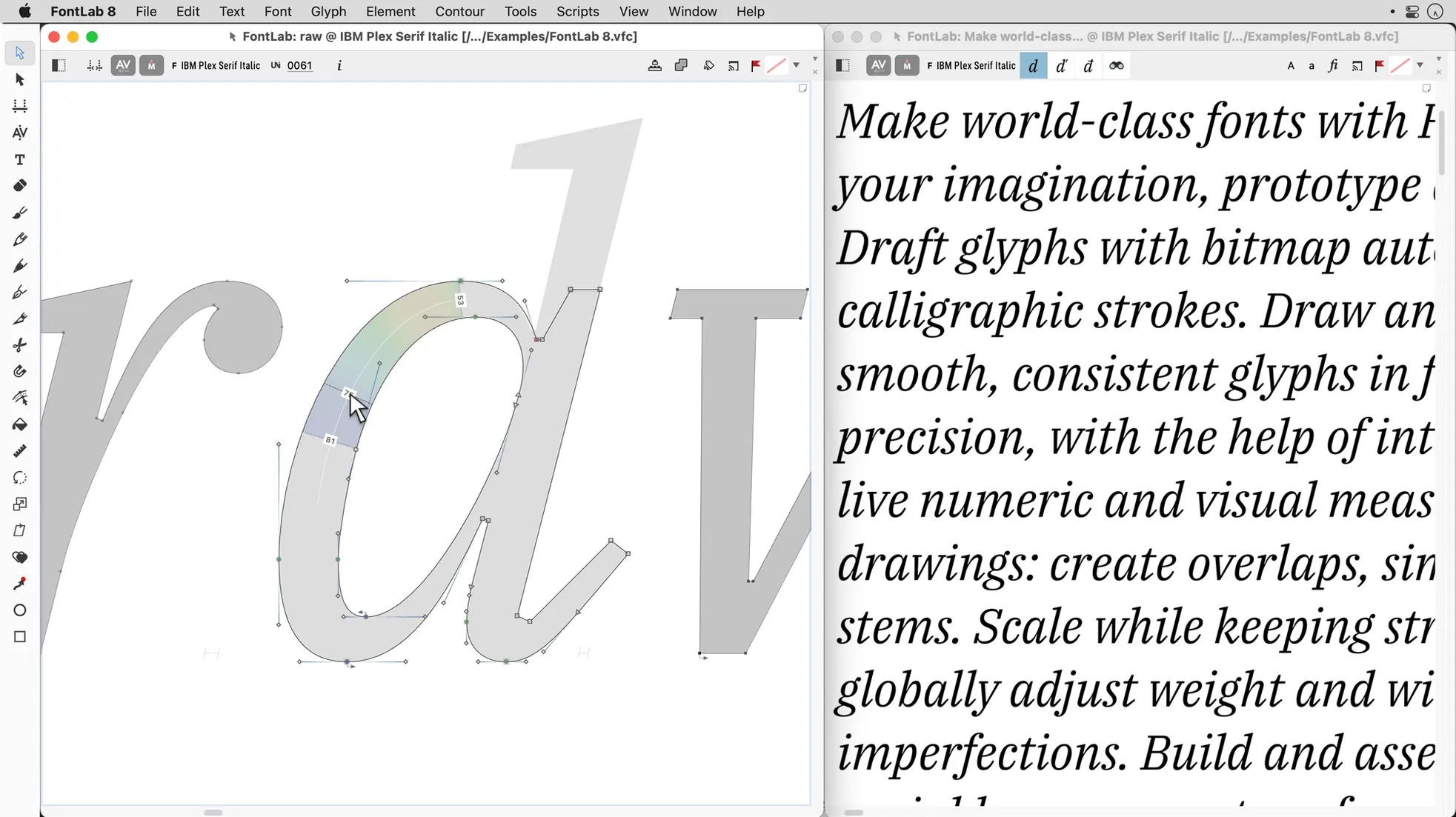 FontLab mode 3
