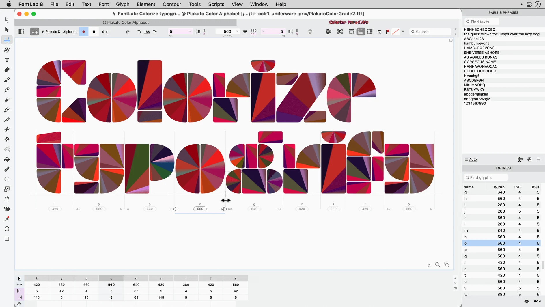 FontLab mode 4