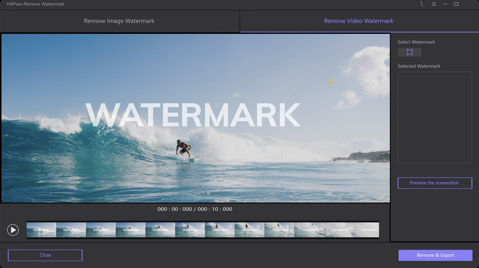 add watermark imovie start screen