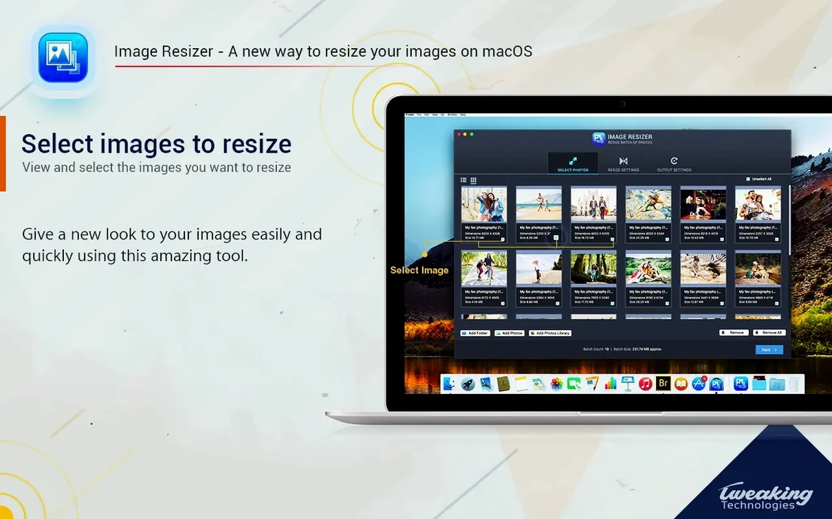image resizer - resize photos mac torrent start screen