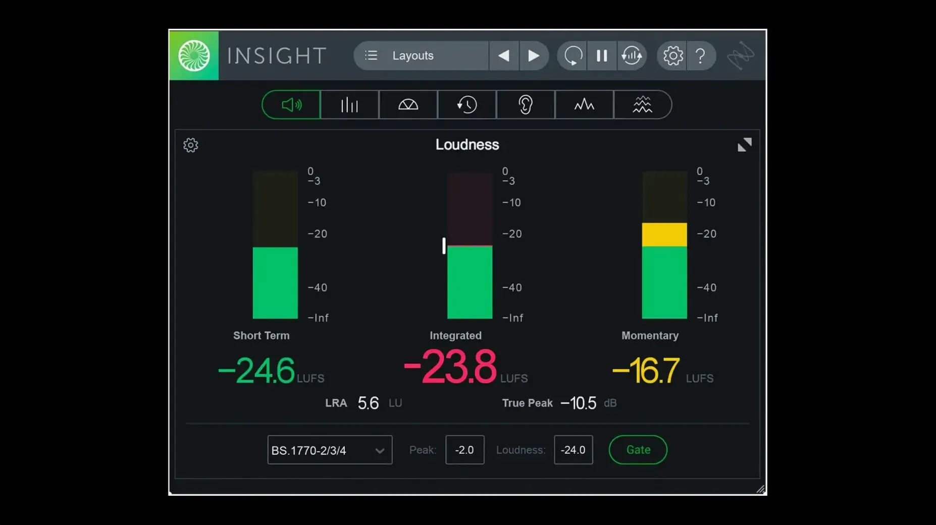 izotope insight crack — window overview