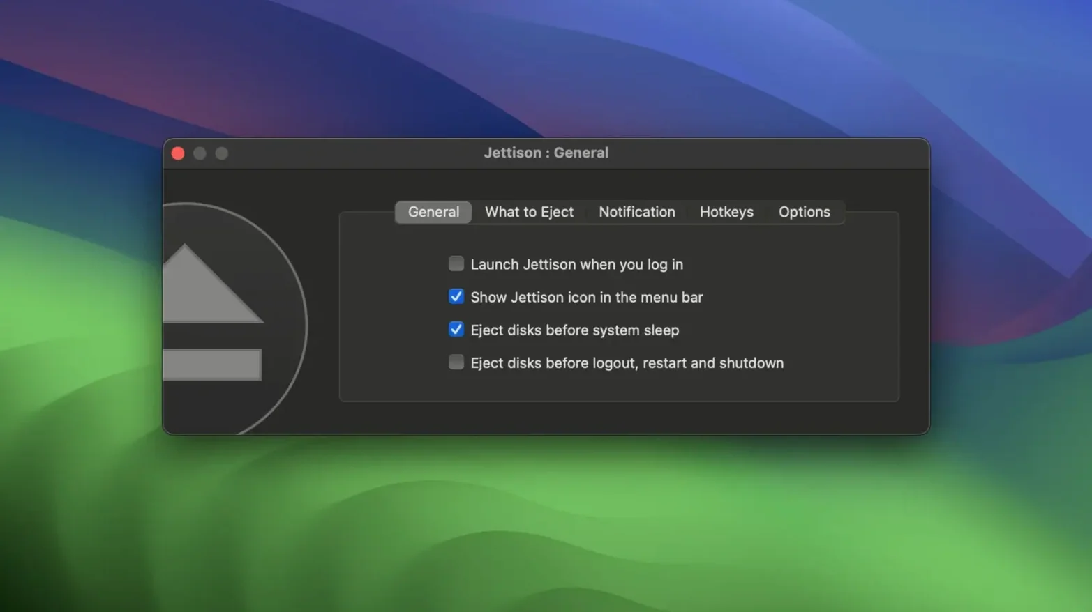 jettison mac full version — window overview