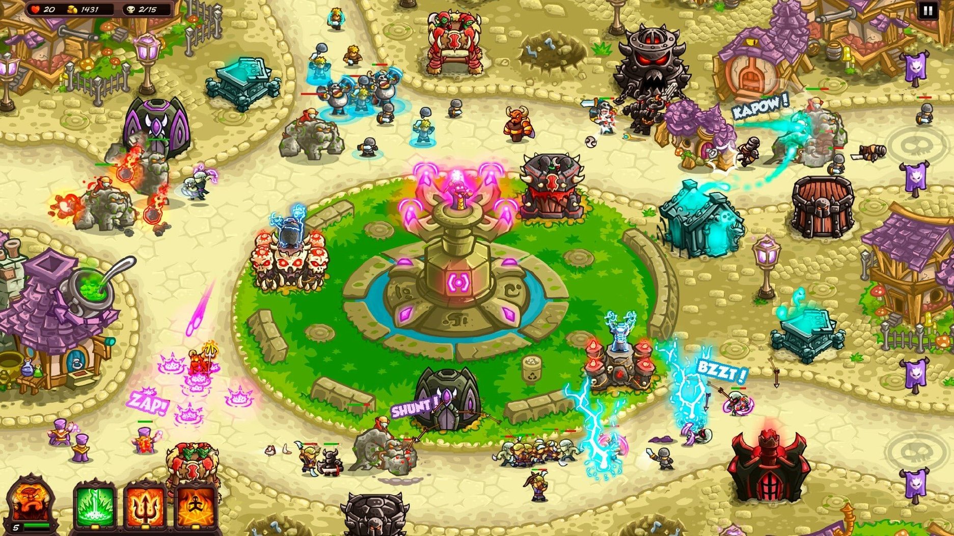 kingdom rush vengeance - tower defense mac full version start screen