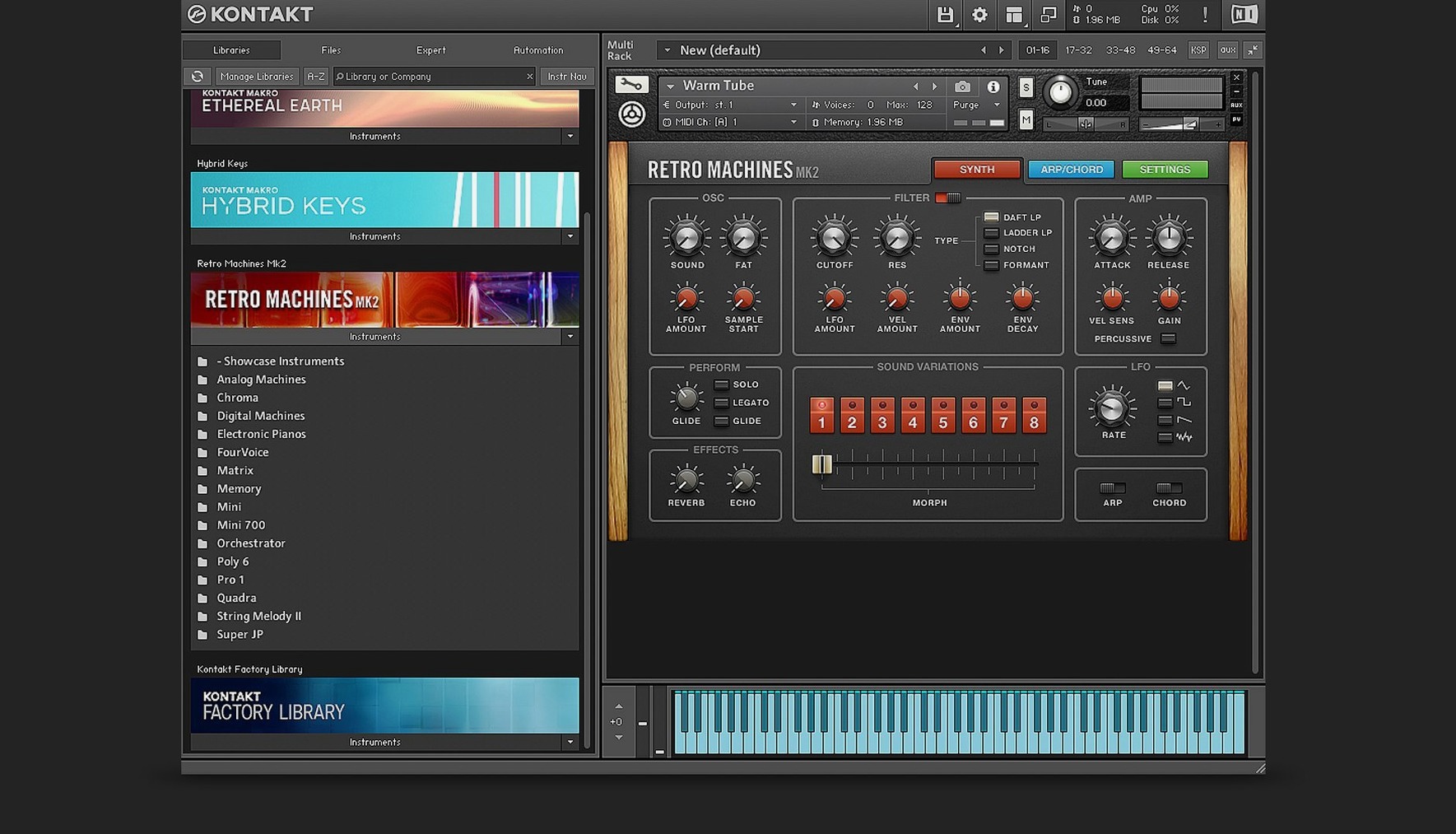 Kontakt mode 3