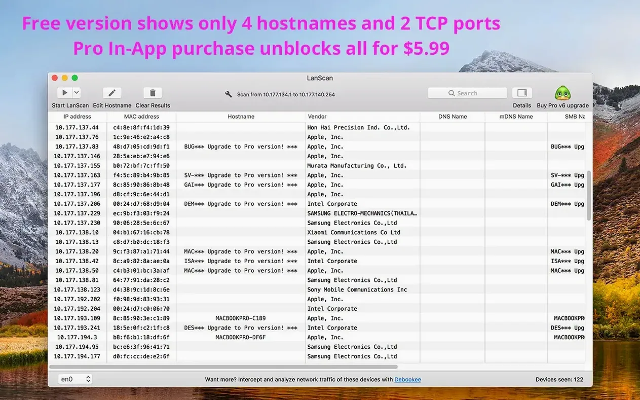 lanscan mac download start screen