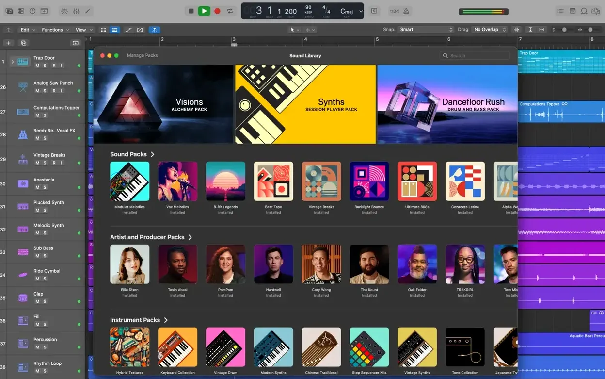 Logic Pro detail view 2