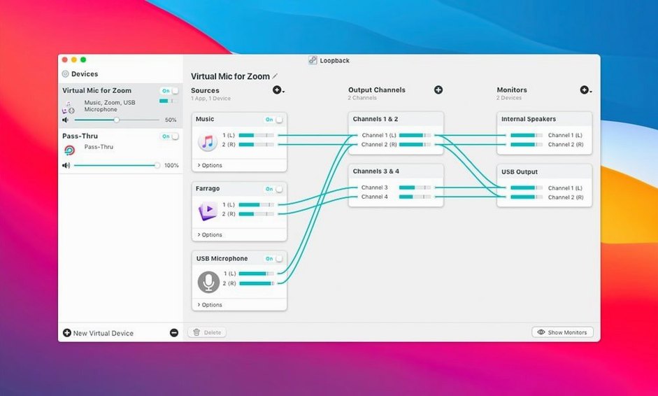 loopback for mac start screen