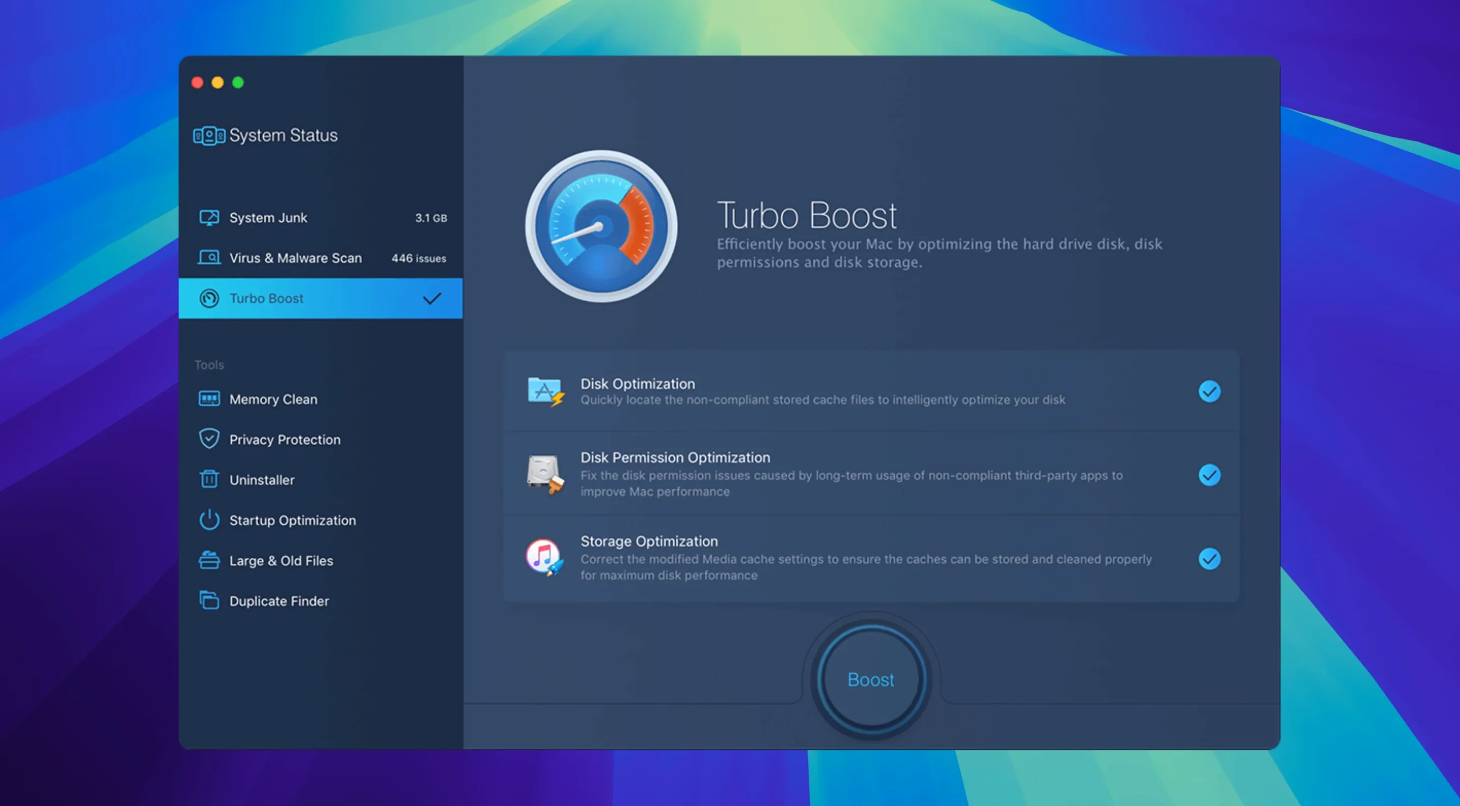 macbooster pro start screen