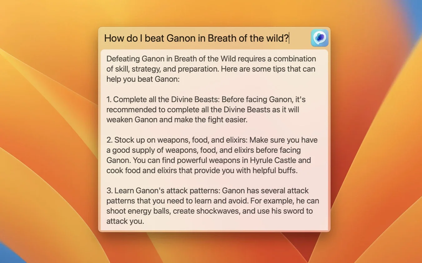 macgpt free start screen