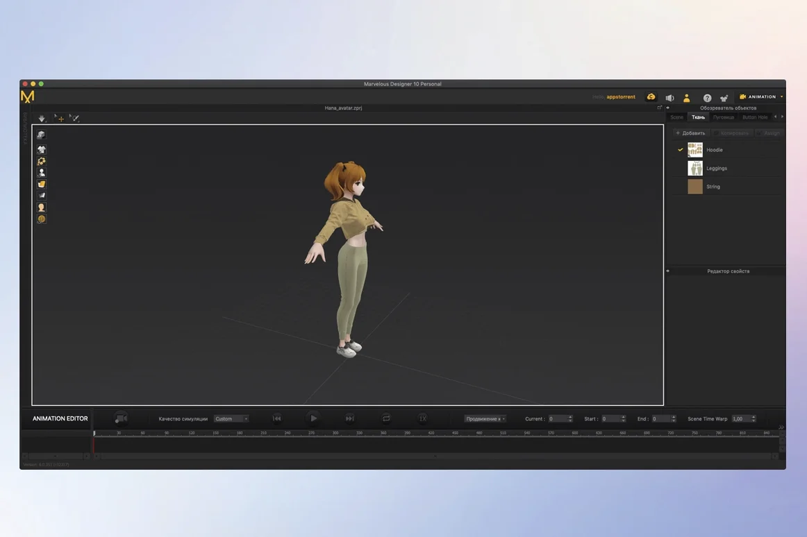 Marvelous Designer detail view 4