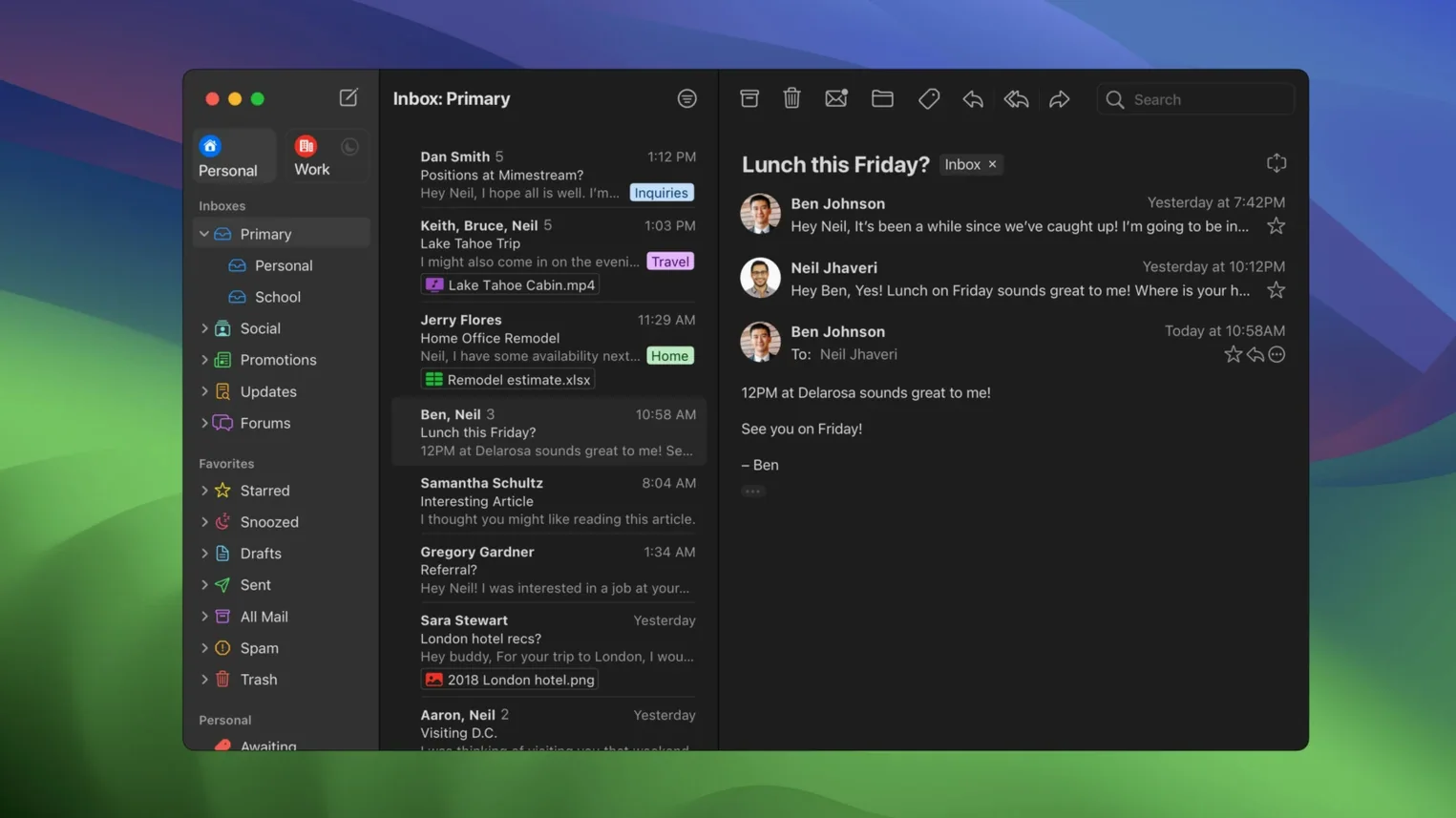 mimestream download start screen