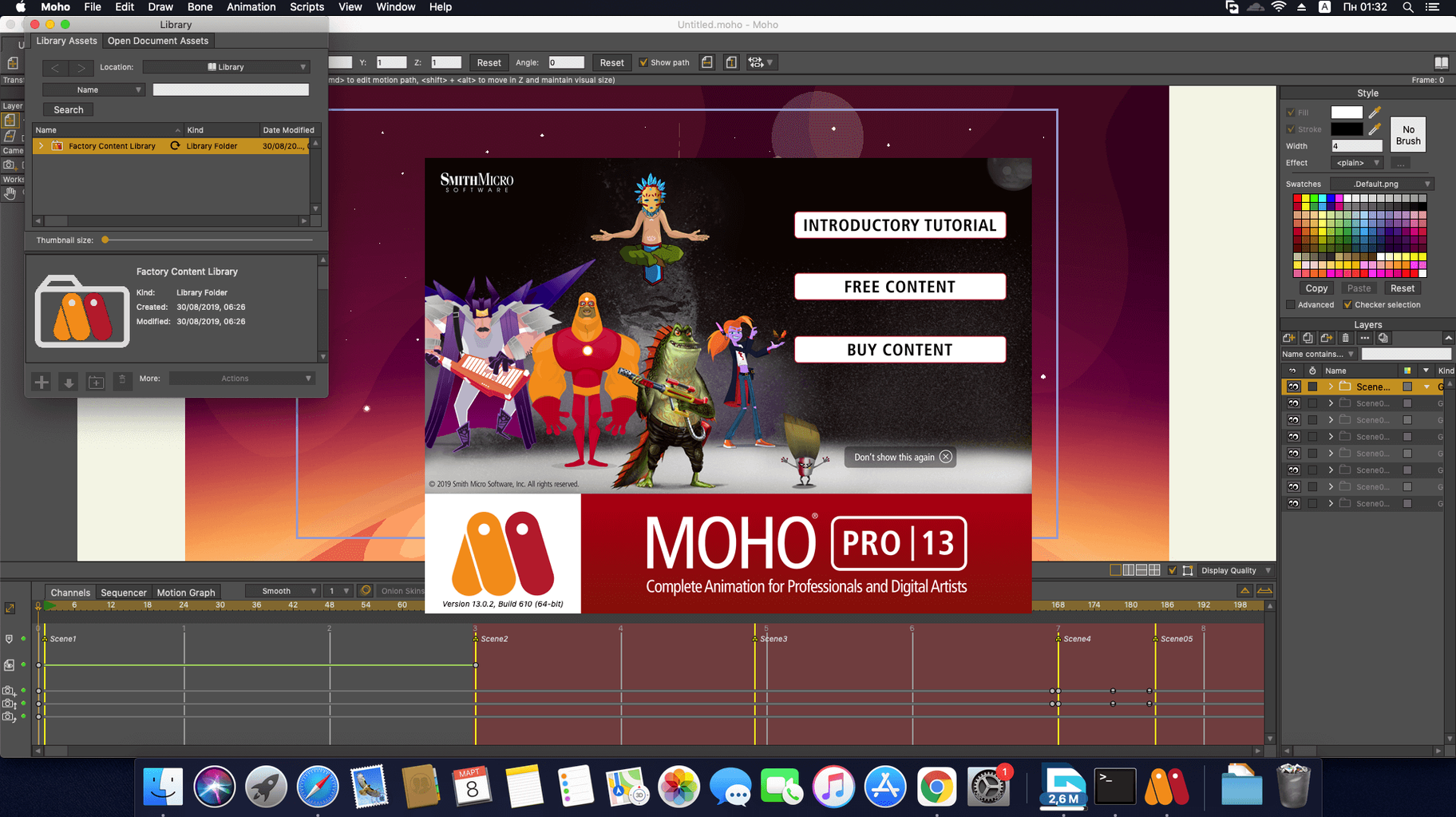 moho 14.4 download start screen