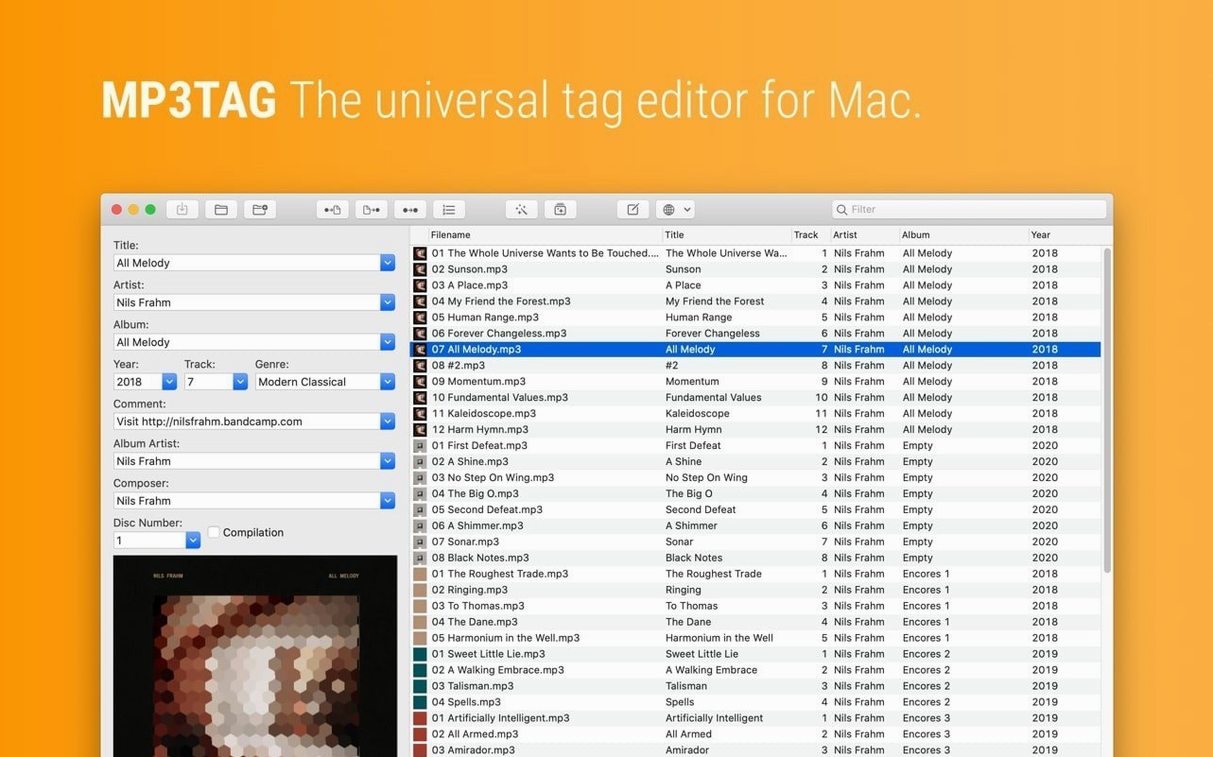 mp3tag crack — window overview