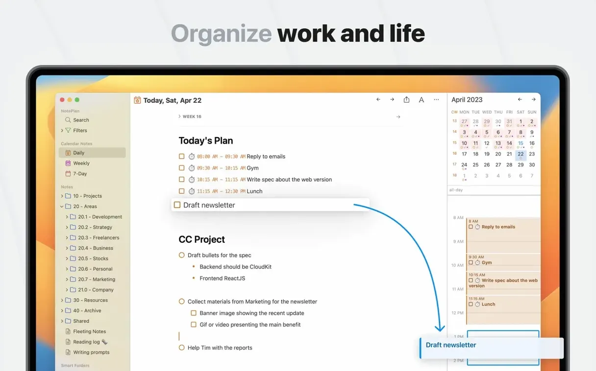 NotePlan - To-Do List & Notes mode 3
