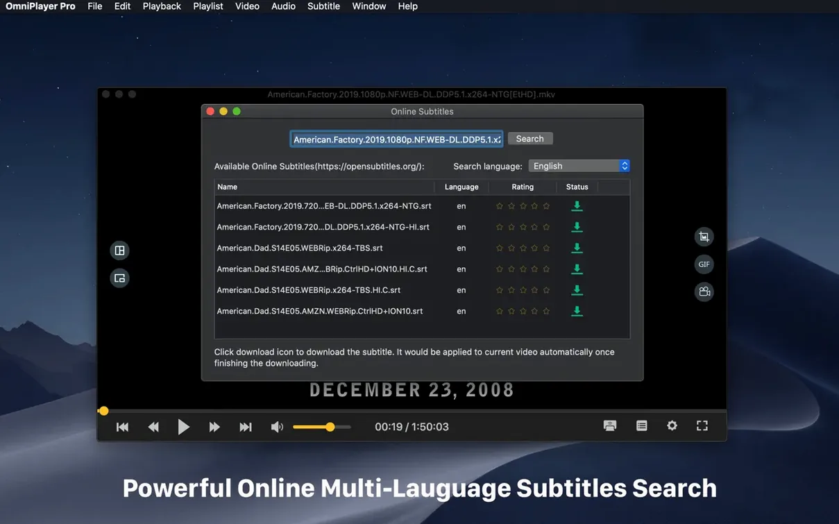 OmniPlayer: MKV Video Player Pro mode 4