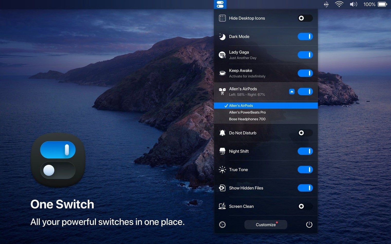 one switch app mac — window overview