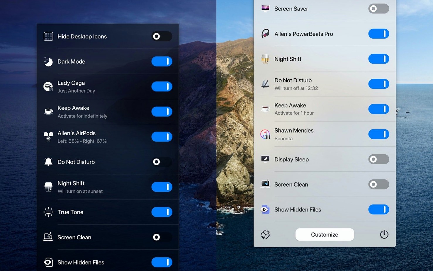 One Switch detail view 4