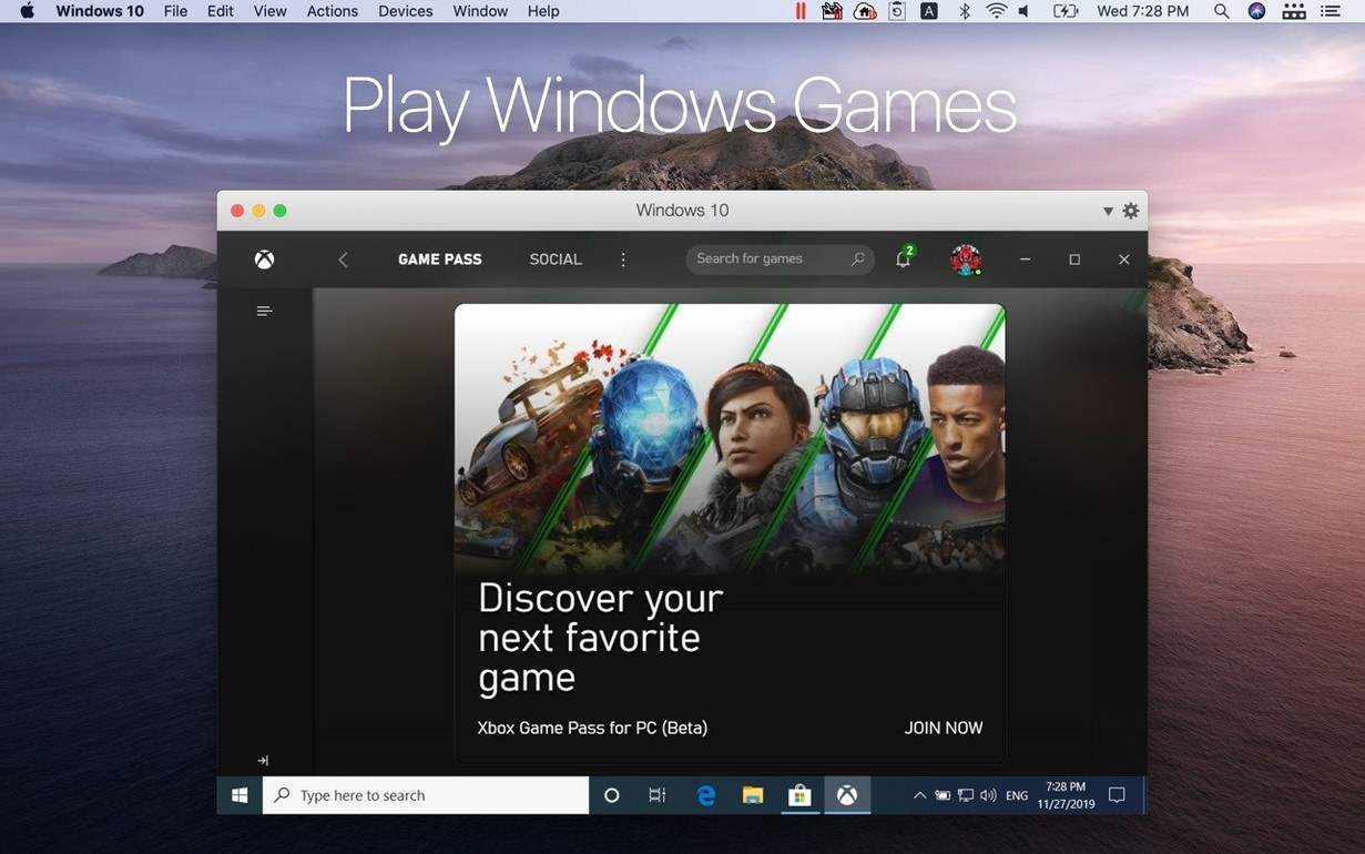 Parallels Desktop mode 3