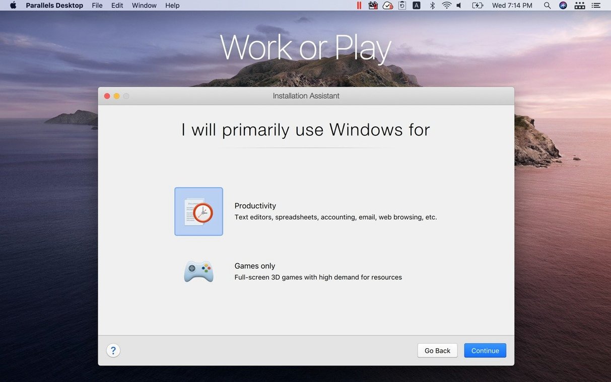 Parallels Desktop mode 4