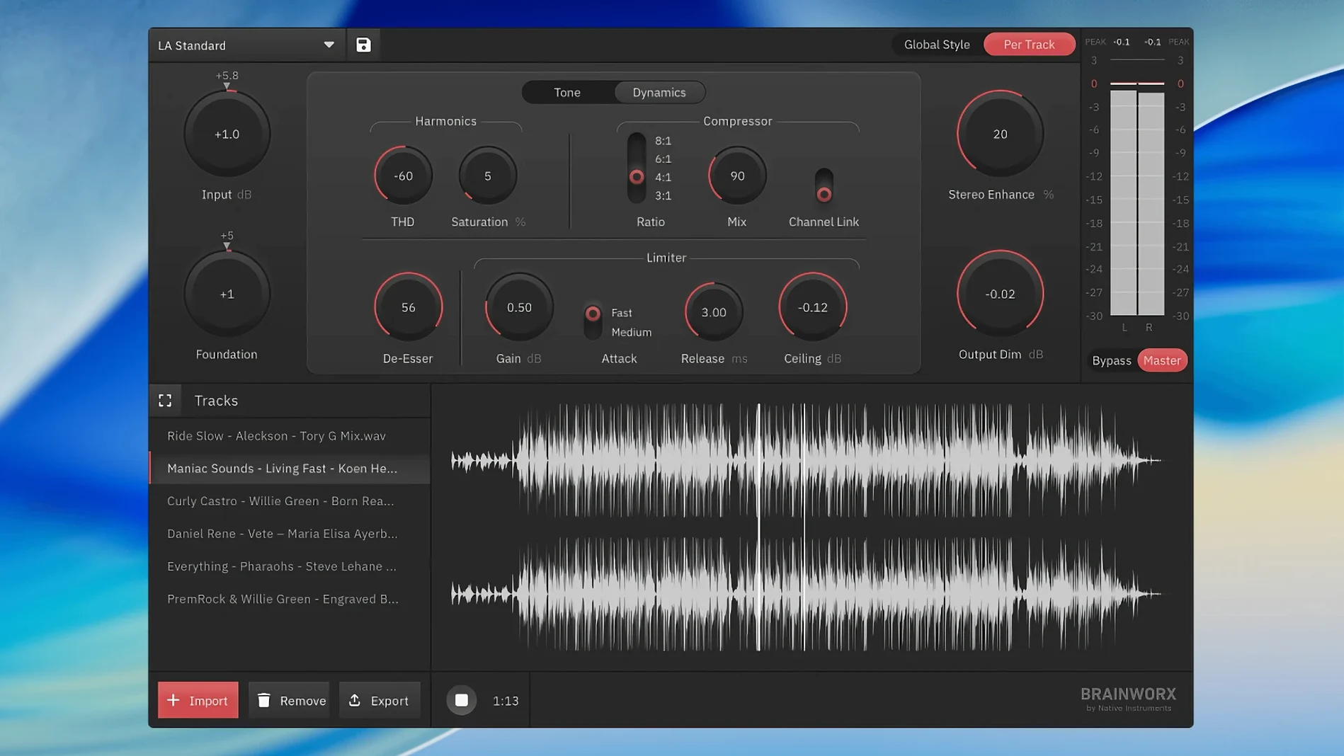 bx mastering studio download — window overview